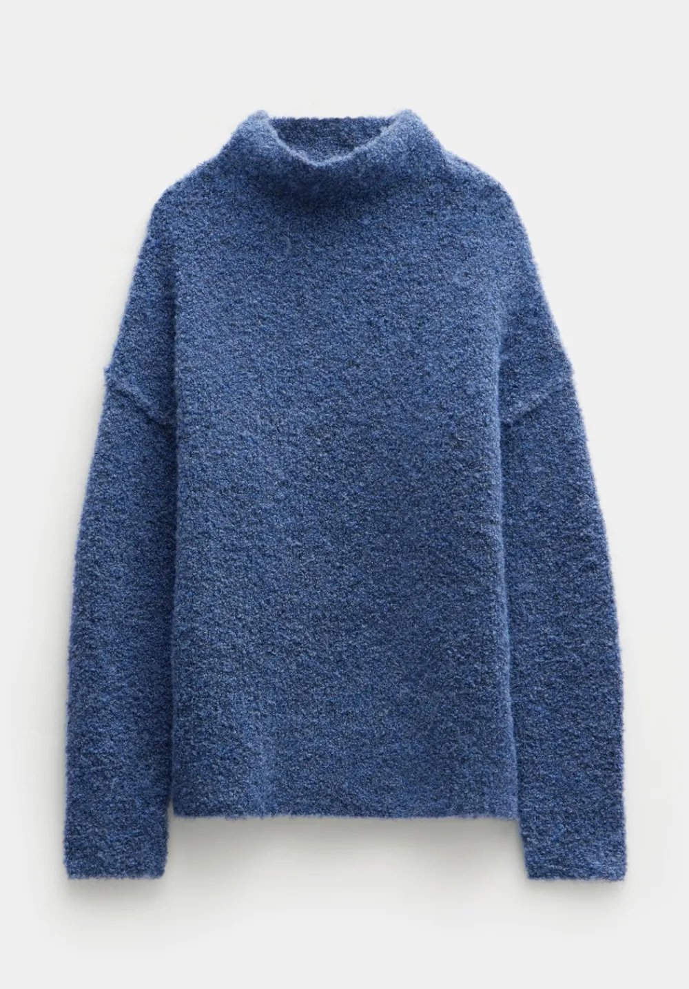 hush Jumpers & Cardigans|Bailey Boucle Funnel Jumper Blue