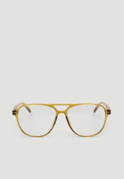 hush Glasses|Barner Brad Glossy Reading Glasses Ecru Olive