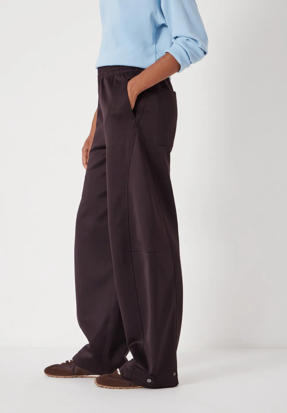 hush Joggers & Leggings|Trousers|Barrel Leg Jogger Burgundy Purple