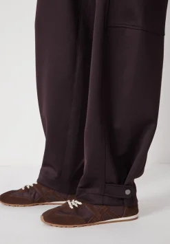 hush Joggers & Leggings|Trousers|Barrel Leg Jogger Burgundy Purple