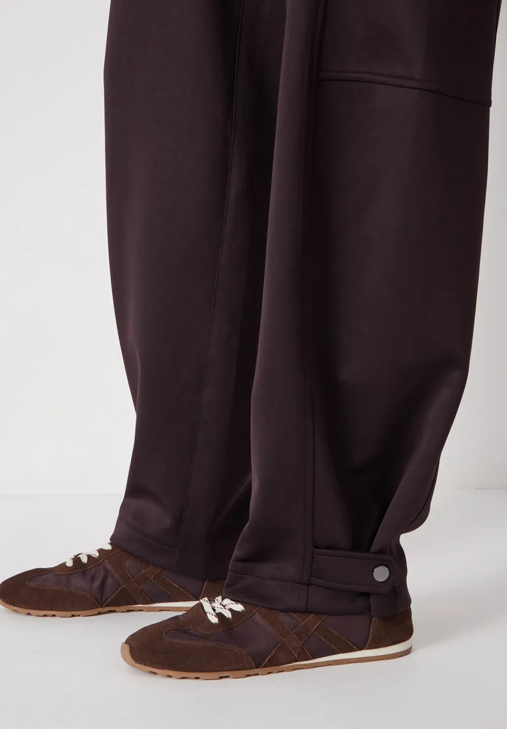 hush Joggers & Leggings|Trousers|Barrel Leg Jogger Burgundy Purple