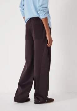 hush Joggers & Leggings|Trousers|Barrel Leg Jogger Burgundy Purple