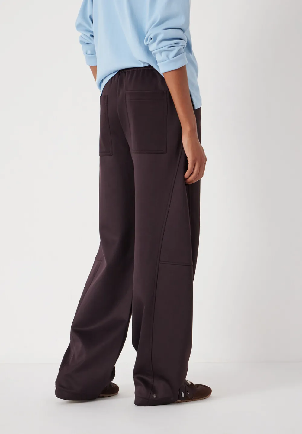 hush Joggers & Leggings|Trousers|Barrel Leg Jogger Burgundy Purple