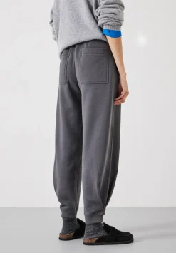 hush Trousers|Joggers & Leggings|Barrel Leg Pleat Joggers Charcoal Grey