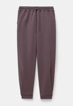 hush Joggers & Leggings|Trousers|Barrel Leg Pleat Joggers Raisin Brown