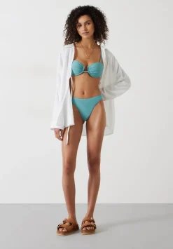 hush Swimwear & Beachwear|Bella Balconette Bikini Top Sage blue