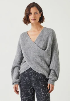 hush Jumpers & Cardigans|Betty Wool Blend Jumper Mid Grey Marl