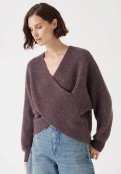 hush Jumpers & Cardigans|Betty Wool Blend Jumper Raisin Brown