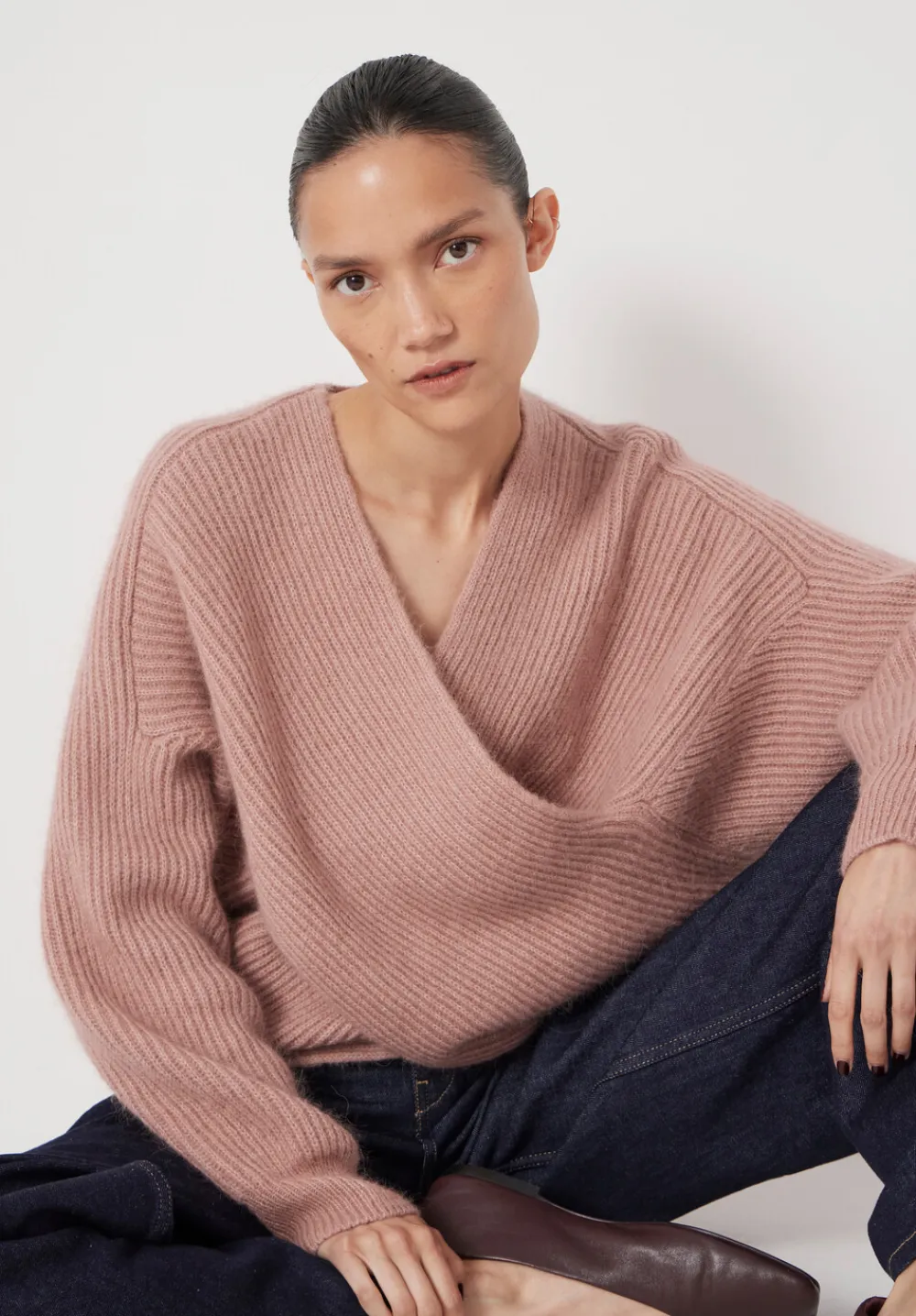 hush Jumpers & Cardigans|Betty Wool Blend Jumper Rosewood Pink