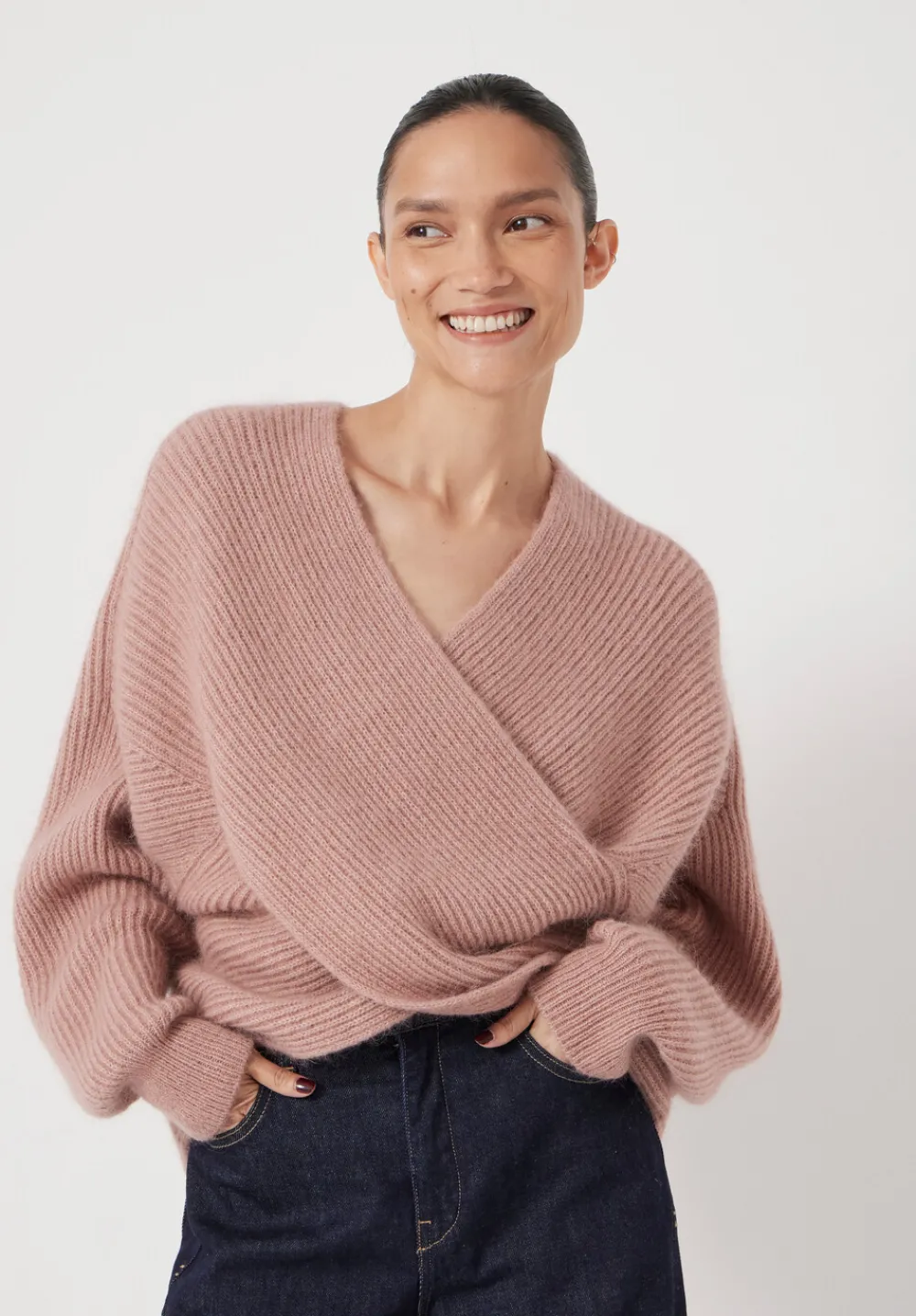 hush Jumpers & Cardigans|Betty Wool Blend Jumper Rosewood Pink