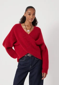 hush Jumpers & Cardigans|Betty Wool Blend Jumper Fiery Red