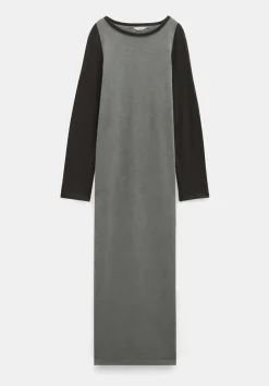 hush Dresses|Billie Jersey Maxi Dress Light Grey Marl