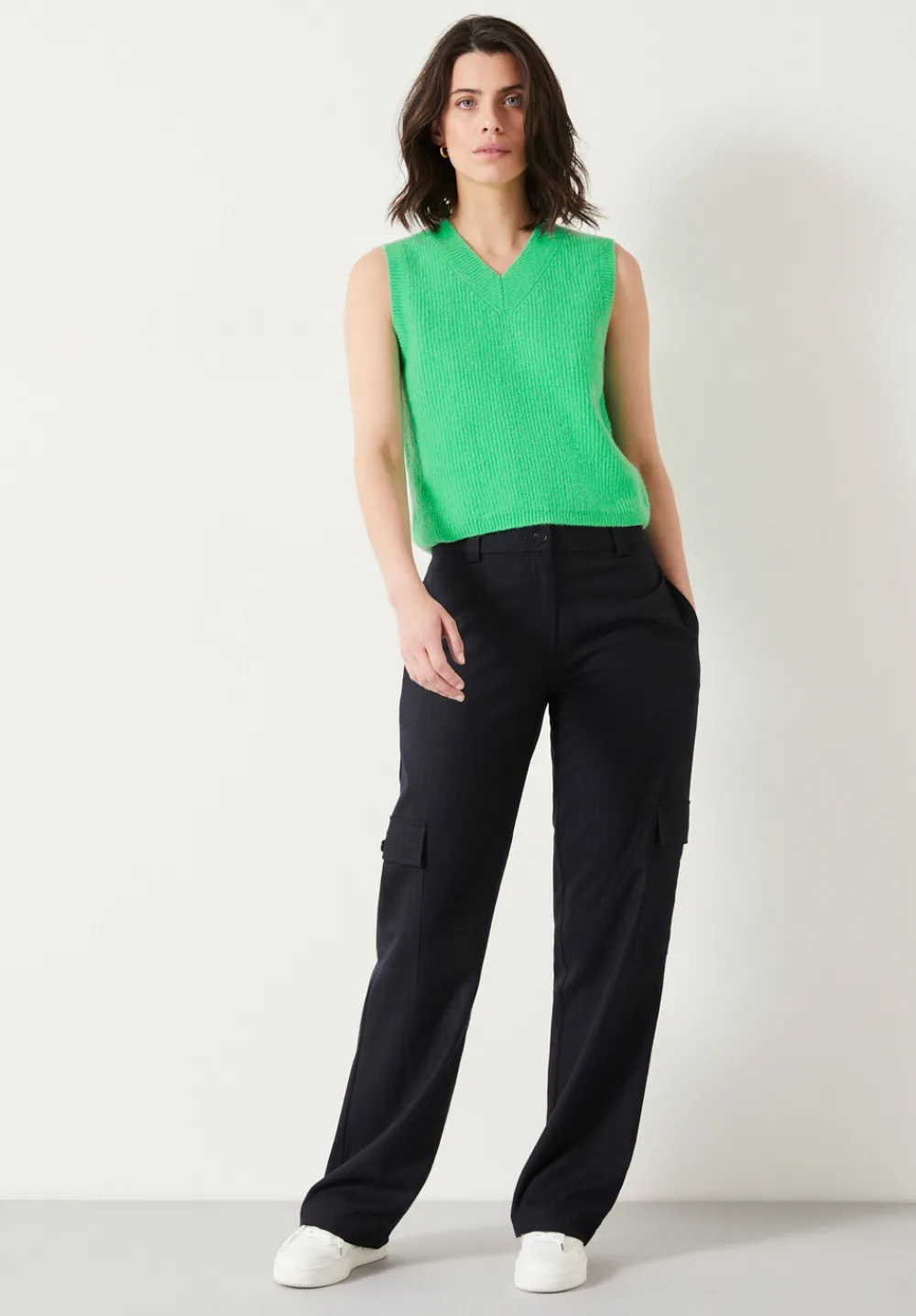 hush Tops & T-Shirts|Jumpers & Cardigans|Bobbie Wool Blend Vest Green