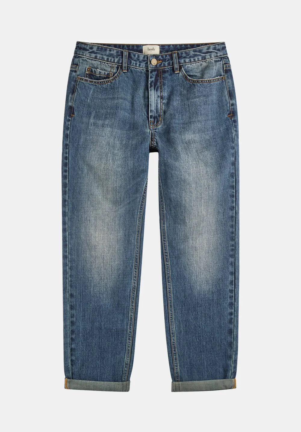 hush Jeans|Boyfriend Jean Vintage Wash Blue