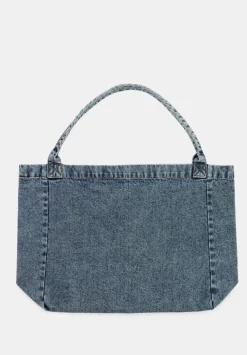 hush Bags|Britney Denim Tote Bag Blue Denim