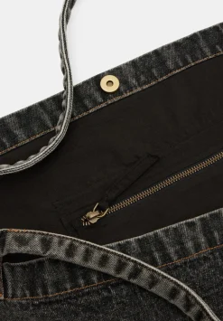 hush Bags|Britney Denim Tote Bag Washed Black