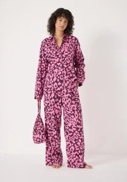 hush Pyjamas & Nightwear|Brushed Cotton Animal Print Pyjamas Pink Mix