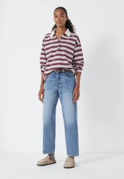 hush Jeans|Button Fly Boyfriend Jean Light Blue Authentic