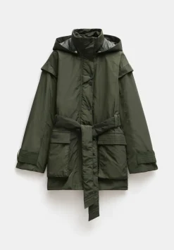 hush Jackets & Coats|Caden Utility Jacket Dark Khaki Green