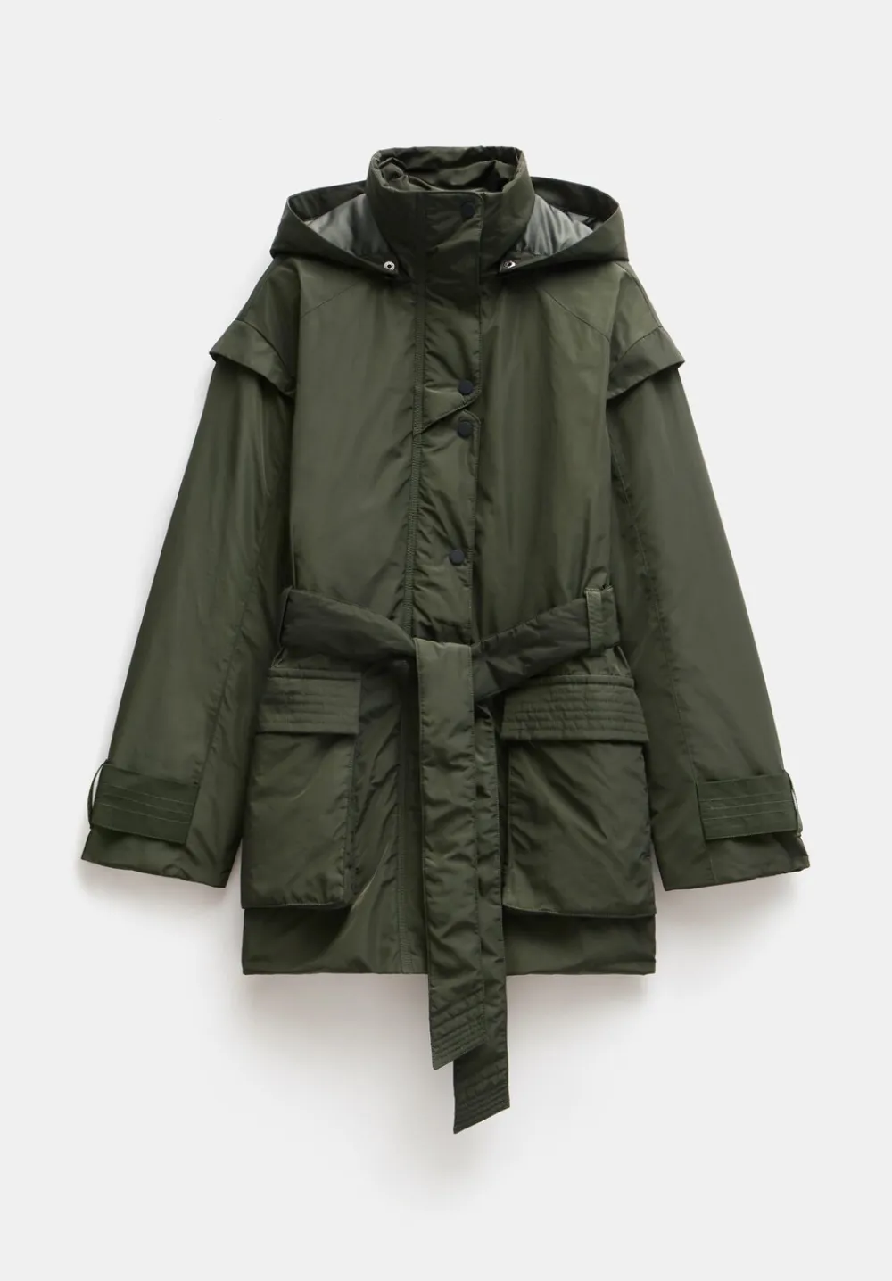 hush Jackets & Coats|Caden Utility Jacket Dark Khaki Green