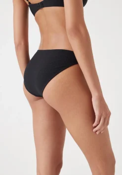 hush Swimwear & Beachwear|Cally Classic Texture Bikini Bottoms Black