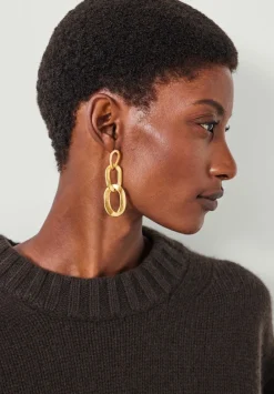hush Jewellery|Cameron Chain Link Earrings Gold