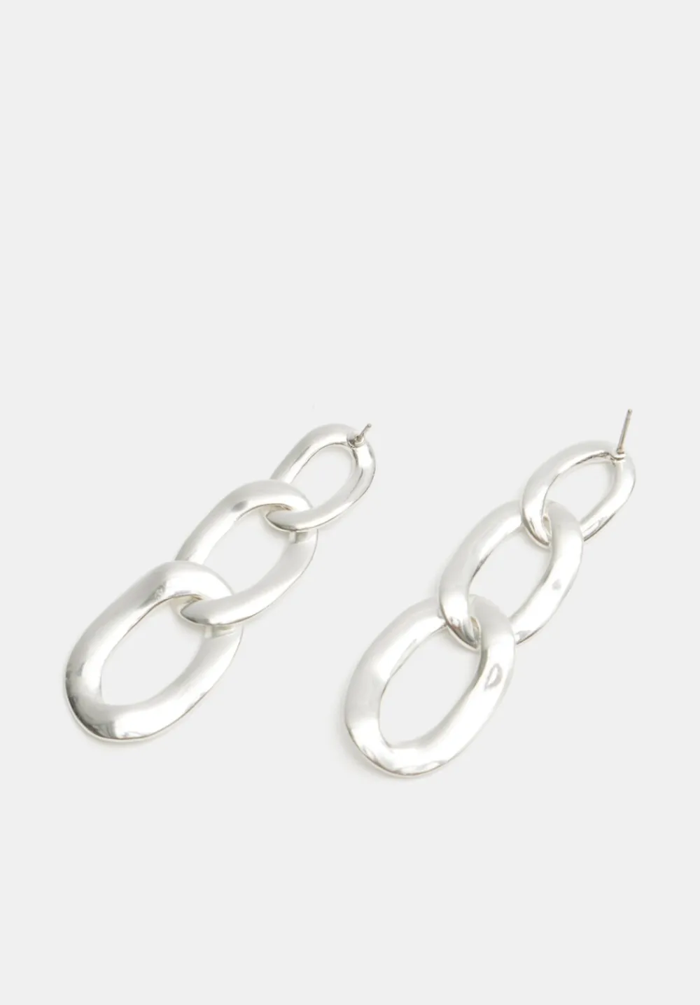 hush Jewellery|Cameron Chain Link Earrings Silver