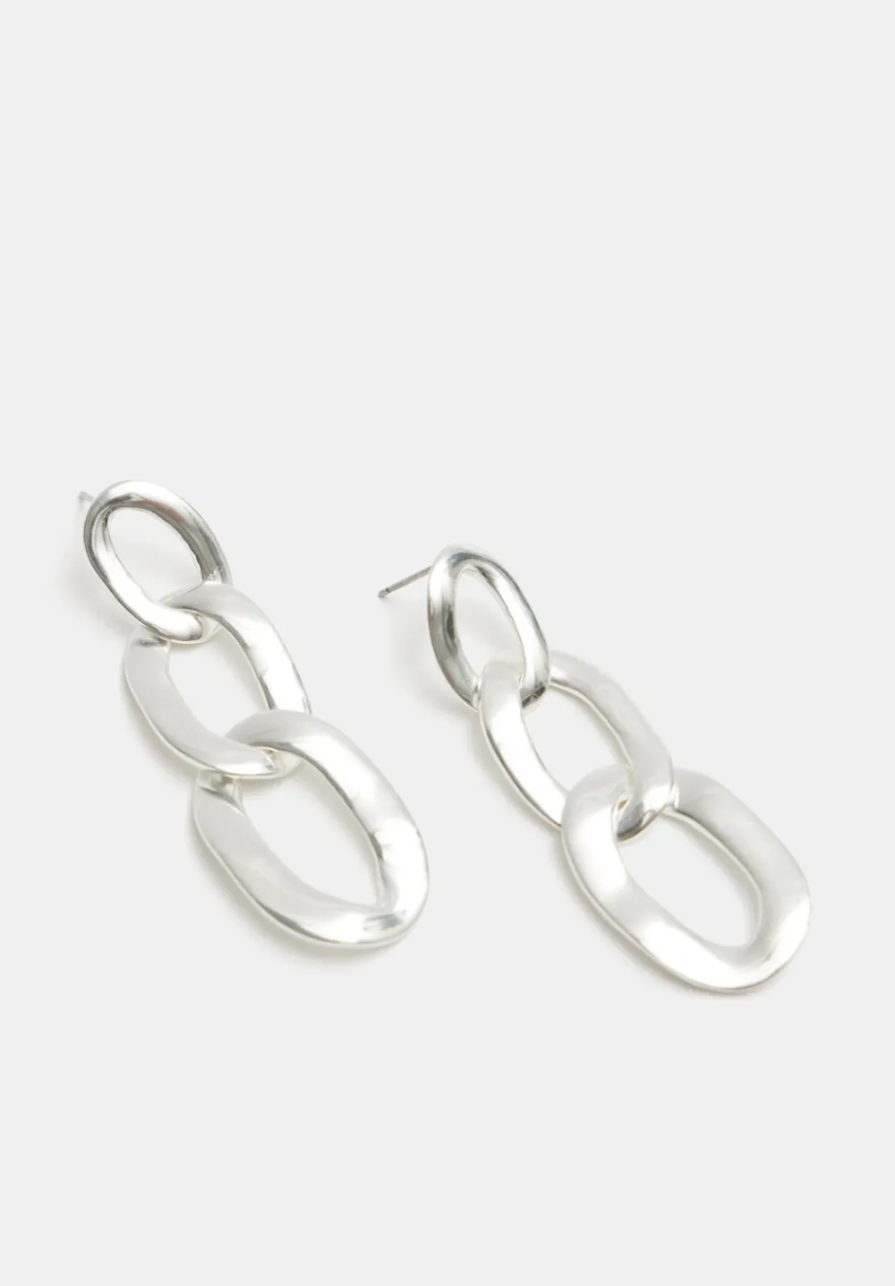 hush Jewellery|Cameron Chain Link Earrings Silver