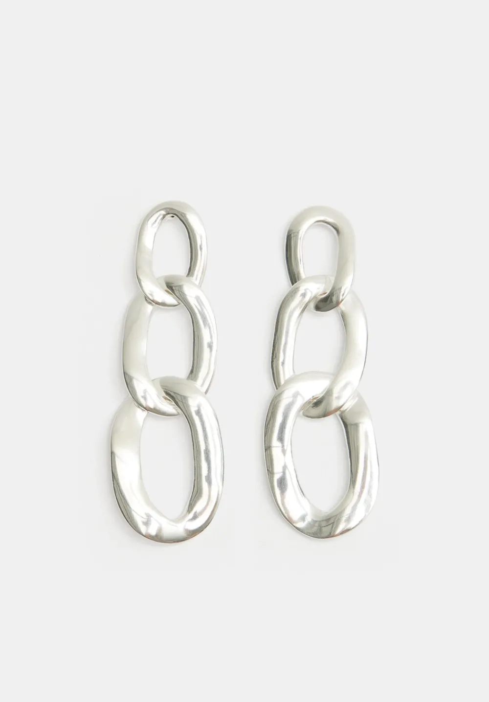 hush Jewellery|Cameron Chain Link Earrings Silver