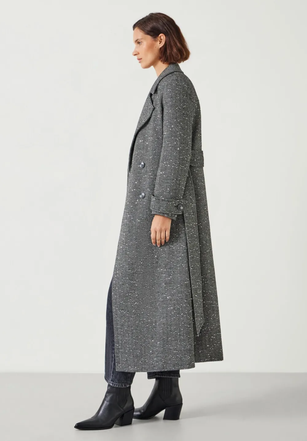 hush Jackets & Coats|Campbell Sequin Coat Grey