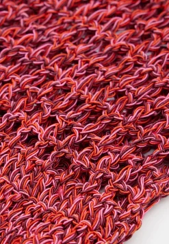 hush Bags|Capri Crochet Tote Red Multi