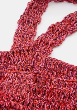 hush Bags|Capri Crochet Tote Red Multi