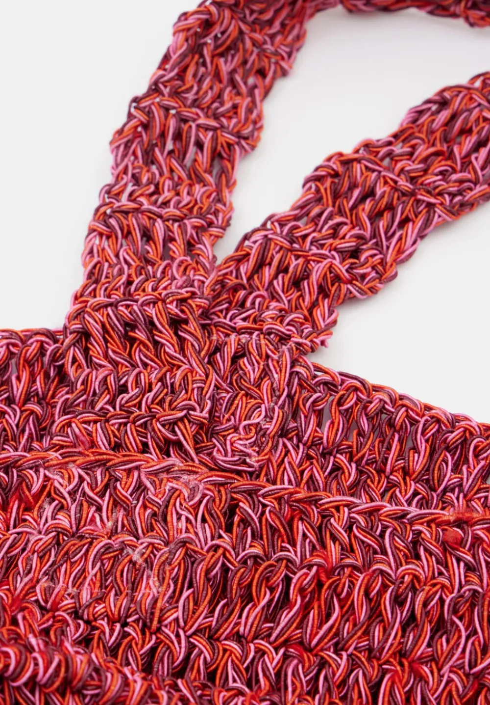 hush Bags|Capri Crochet Tote Red Multi