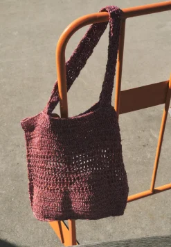 hush Bags|Capri Crochet Tote Red Multi