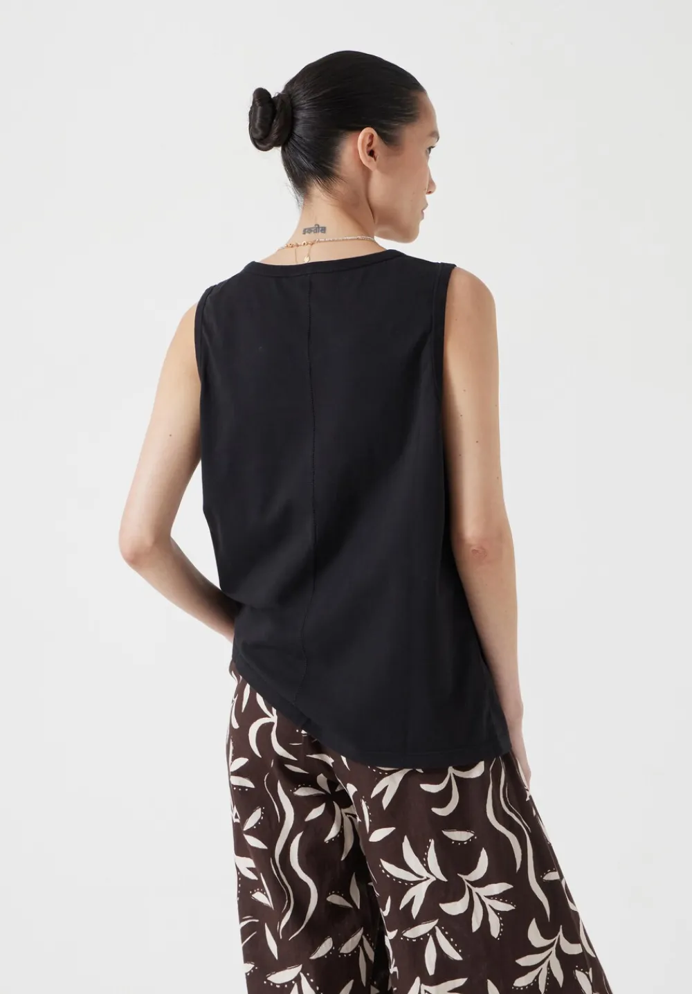 hush Tops & T-Shirts|Carla Relaxed Tank Top Black