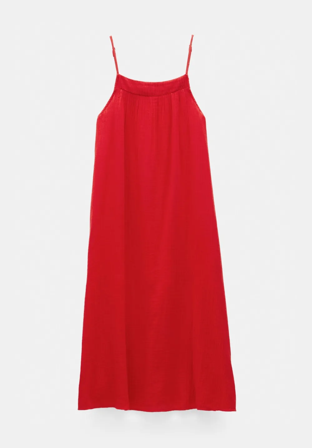 hush Dresses|Carmen Cotton Gauze Midi Dress Red