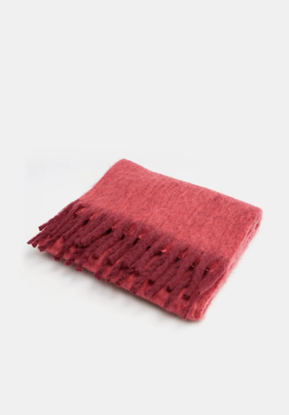 hush Scarves|Casey Colourblock Scarf Wine/Orange