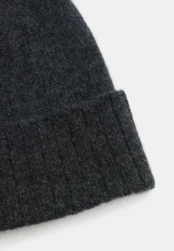 hush Hats|Cashmere Beanie Charcoal Grey Marl