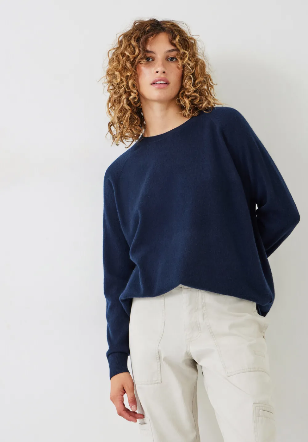 hush Jumpers & Cardigans|Cashmere Boyfriend Jumper Midnight Navy