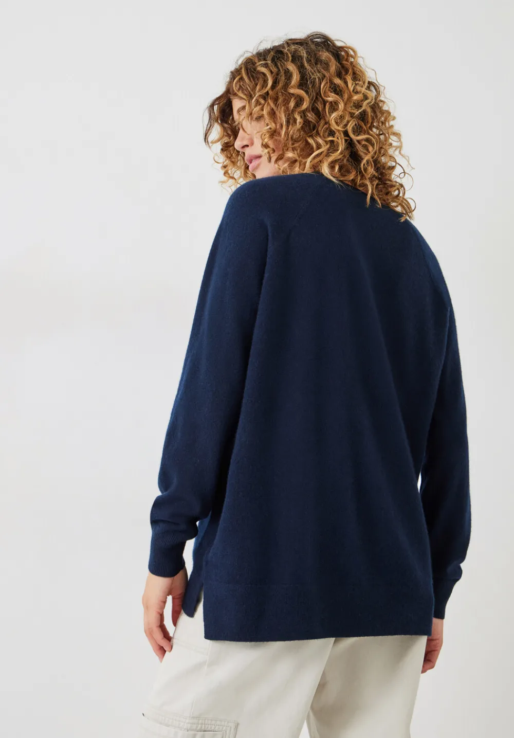 hush Jumpers & Cardigans|Cashmere Boyfriend Jumper Midnight Navy
