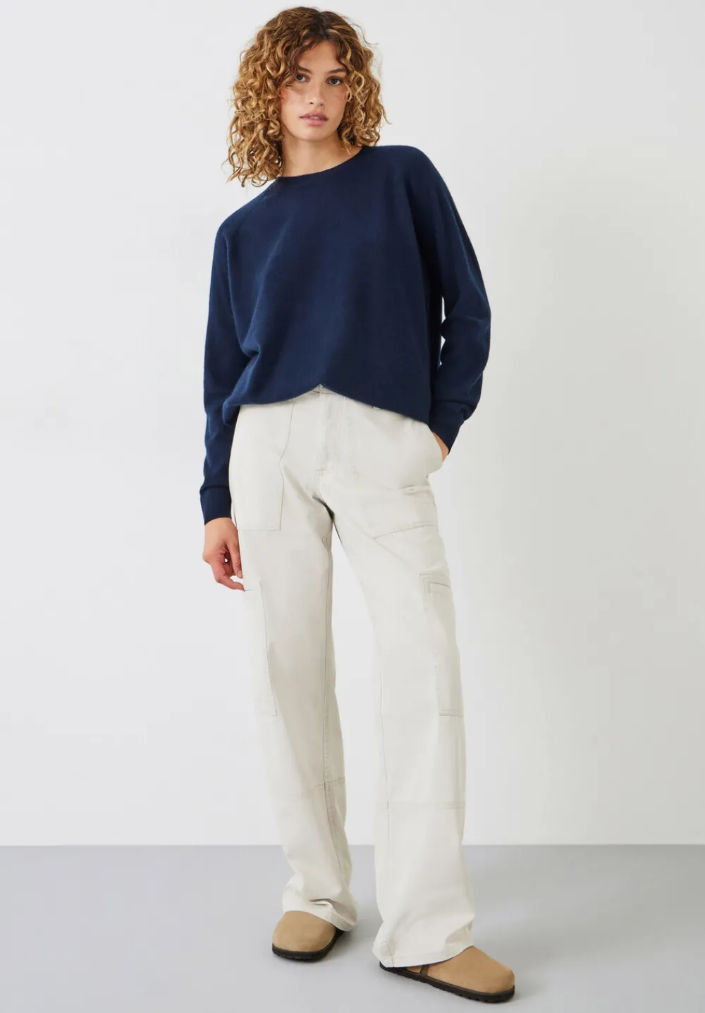 hush Jumpers & Cardigans|Cashmere Boyfriend Jumper Midnight Navy