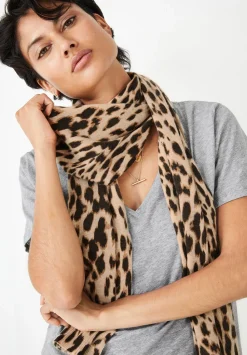 hush Scarves|Jeans|Cashmere Scarf Leopard