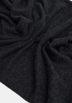 hush Scarves|Cashmere Scarf Charcoal Grey Marl