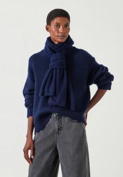hush Scarves|Cashmere Scarf Midnight Navy