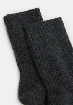 hush Socks & Tights|Cashmere Socks Charcoal Grey Marl