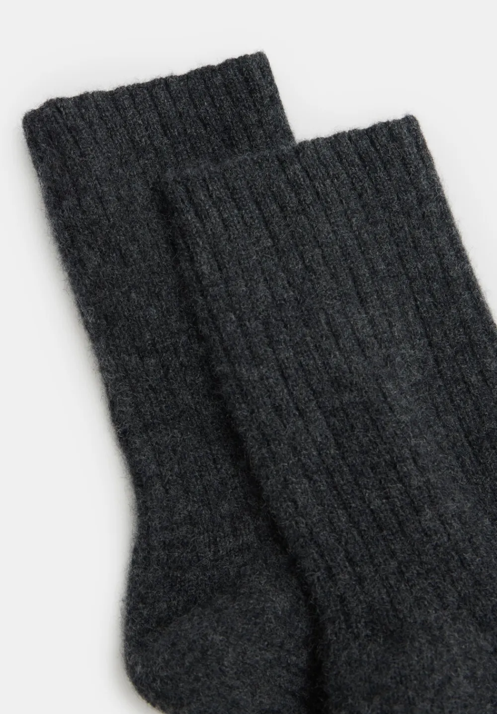 hush Socks & Tights|Cashmere Socks Charcoal Grey Marl