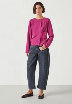 hush Shirts & Blouses|Casilda Top Red Plum
