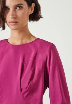 hush Shirts & Blouses|Casilda Top Red Plum