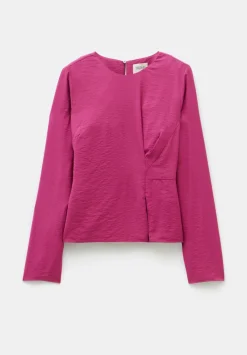 hush Shirts & Blouses|Casilda Top Red Plum