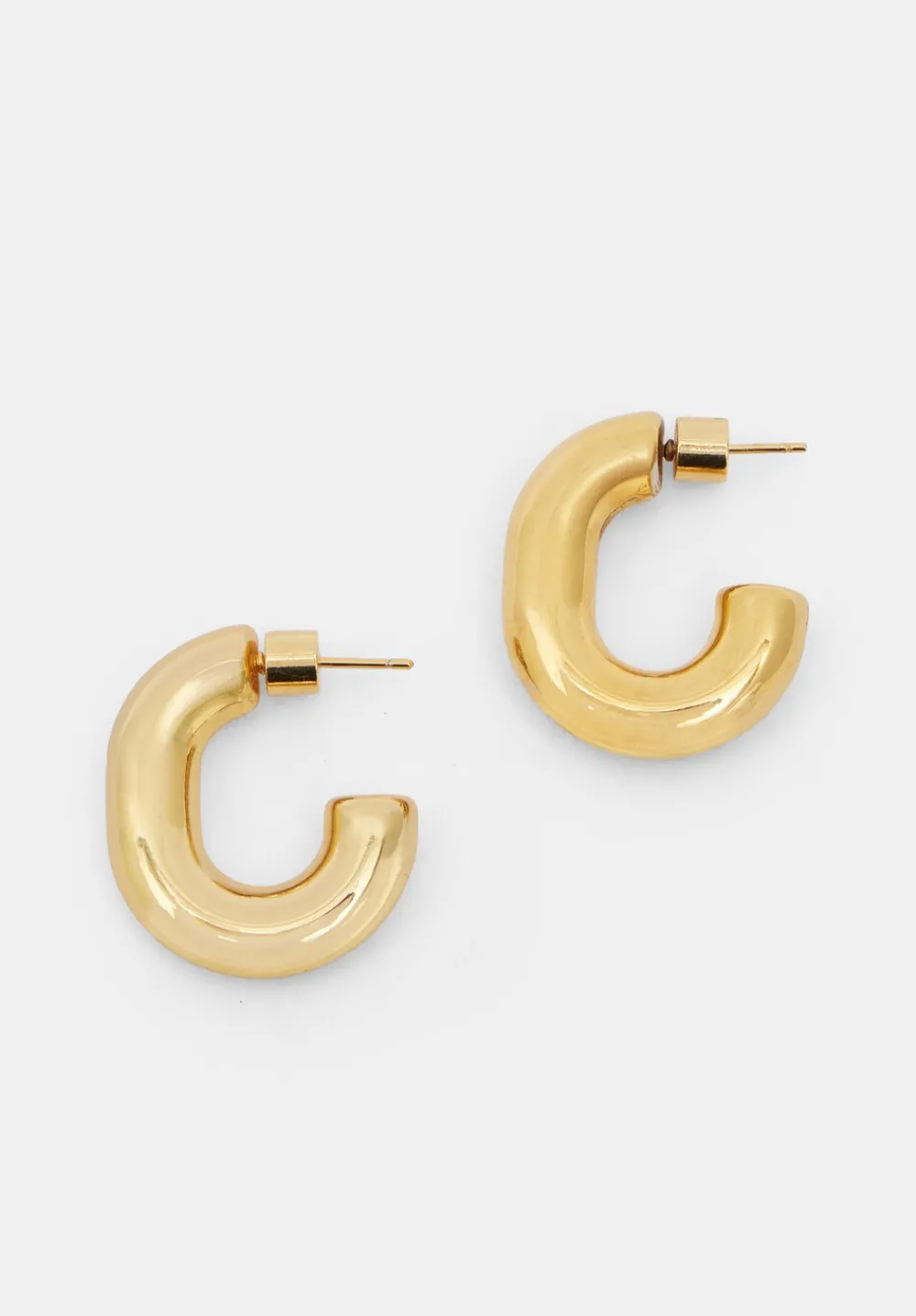 hush Jewellery|Chubby Hoop Earrings Gold